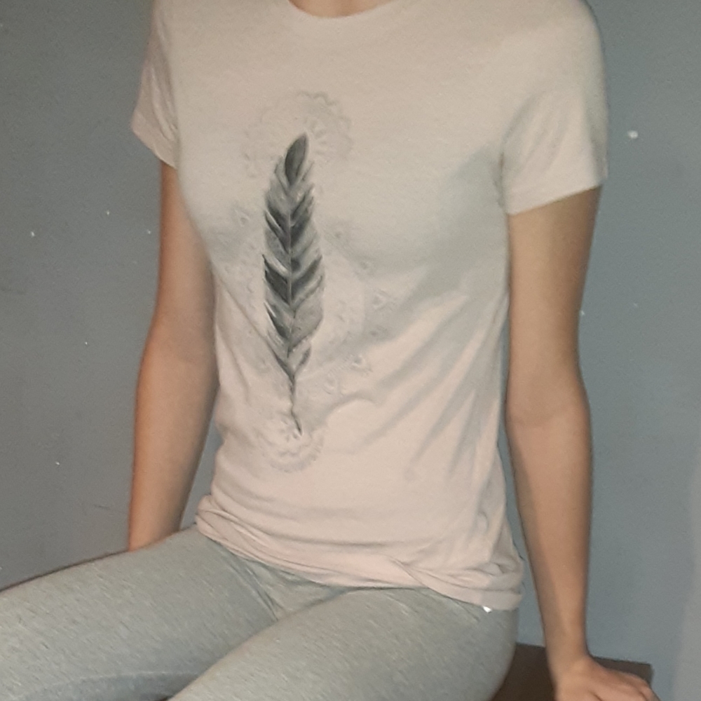 Light pink feather